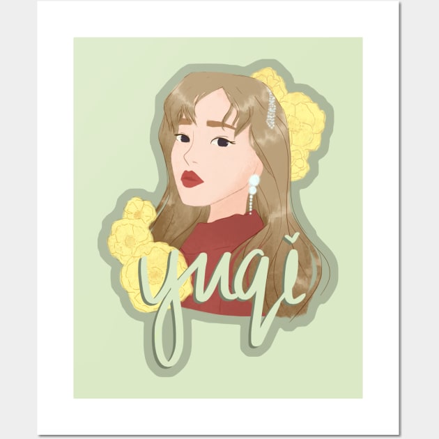 (G)I-DLE - Yuqi Wall Art by renaesense